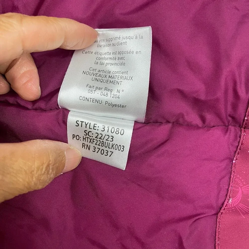 Obermeyer Rylee Teen Girls L 14-16 Pink Ski Jacket Hooded Insulated Snow Coat